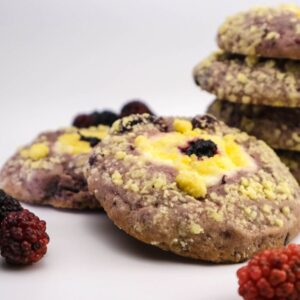 set 6 mulberry cream cheese cookie box – box bánh cookie kem phô mai dâu tằm