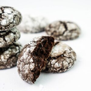 set 10 chocolate crinkle cookie – bánh cookie crinkle socola